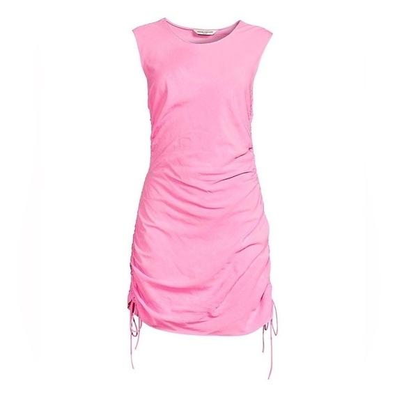 Amanda Uprichard Nessa Ruched Sheath Dress Pink - Picture 7 of 7
